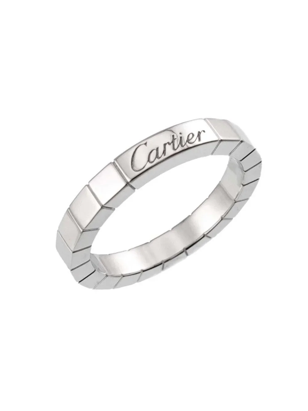 Cartier Laniere 54 Ring 18k WG White Gold 750